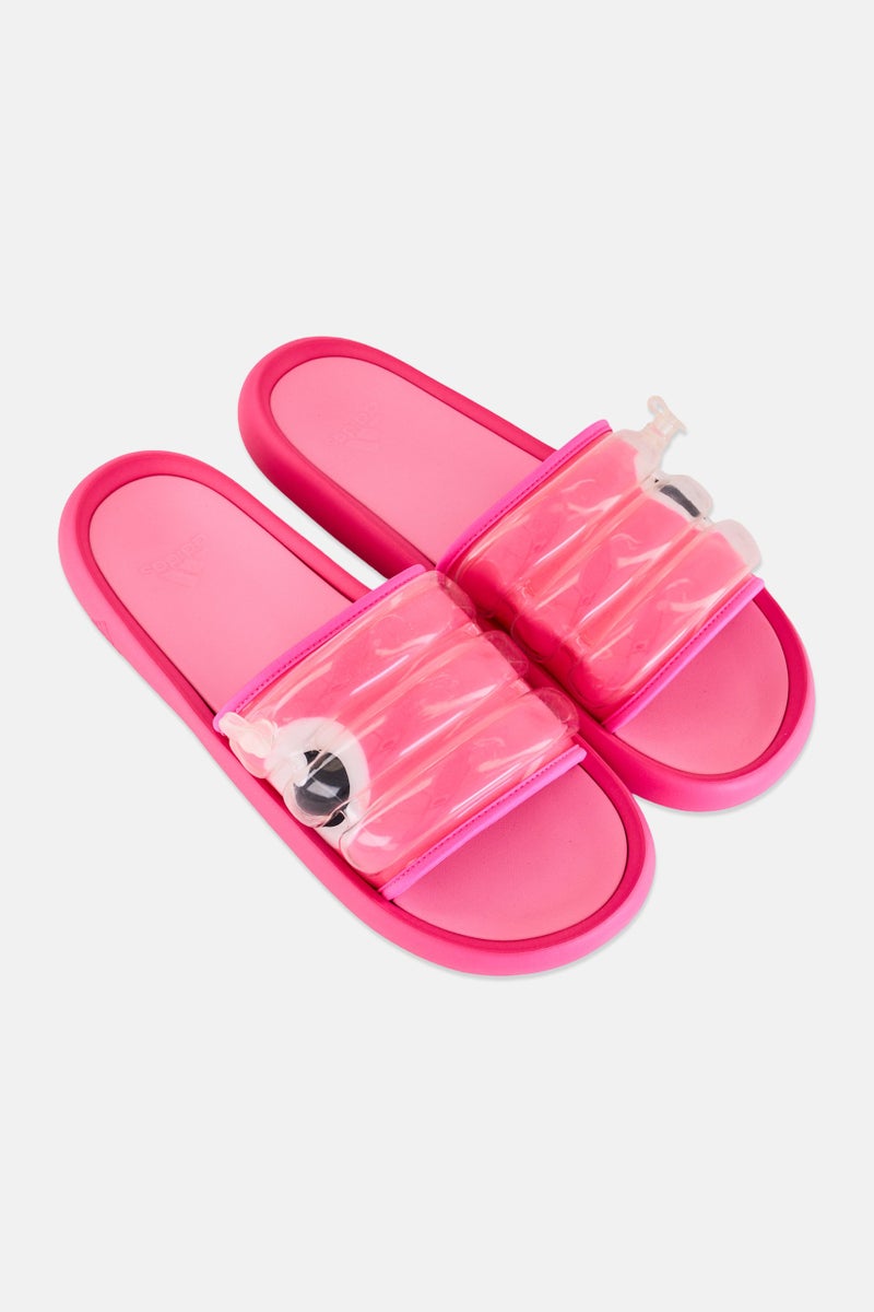 Adidas Women Adilette Zplaash Slip On Outdoor Sandals, Pink - Image 2